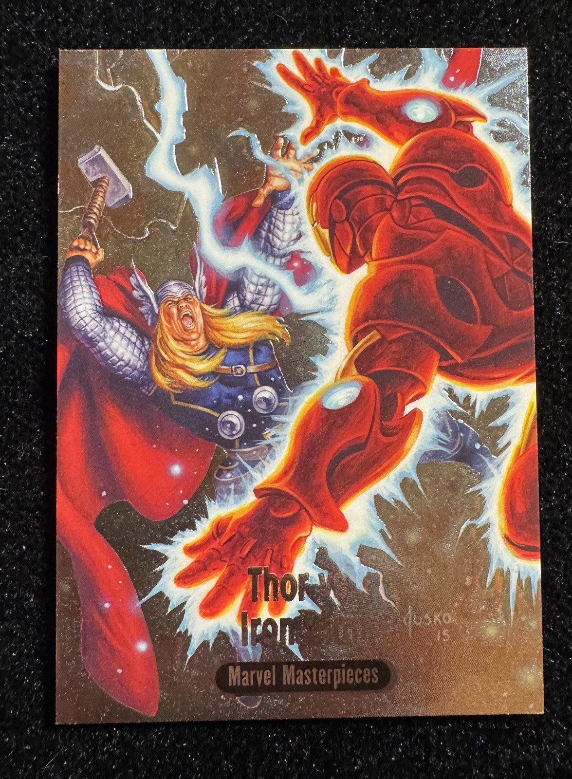 2016 Upper Deck Marvel Masterpieces Battle Spectra Iron Man vs Thor #BS-10