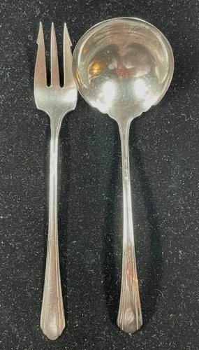Lady Diana by Towle Sterling Silver Gravy Ladle 5 3/4" & Pickle Fork