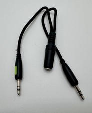 3.5mm Audio Splitter Y Cable 1 Female To 2 Male TRS Jack PC Headset Adapter