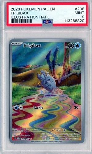 💥 Pokémon TCG Frigibax Illustration Rare Holo PSA 9 Paldea Evolved Holo 208/193