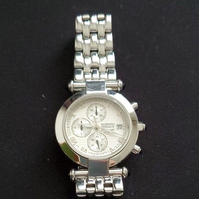 ALFREDO VERSACE ヴェルサーチ クロノグラフ メンズ デイト ALFREDO VERSACE Chronograph Watch Watch Alfredo Versace Stainless