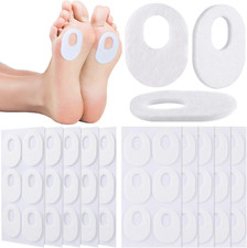 60 Pcs Callus Pads Soft Felt Callus Oval Shape Corn Pads for Bottom of Foot Adhe