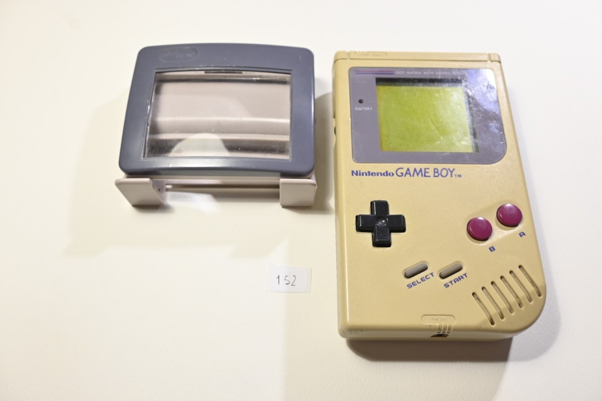 Vintage Original Nintendo Game Boy KOR: Mini Comboy Gray 1989