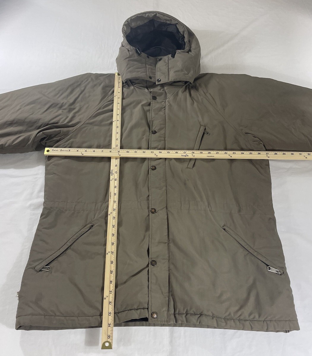 Vintage The North Face XL Hooded Jacket Green Insulated MADE