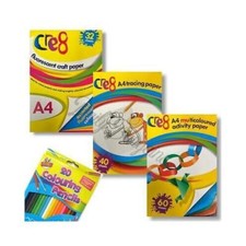 Kids Activity Paper Book Black or Multi Colour Sheets Arts Crafts Stationary UK
