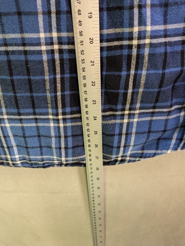 Chaps Flannel Shirt Men's Size Medium Long Sleeve Cotton Plaid Lumberjack - Picture 9 of 11