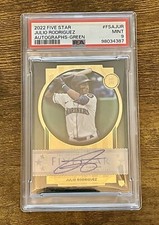 2022 Topps Five Star Julio Rodriguez Green Rookie Autograph /15 PSA 9 Pop 1!
