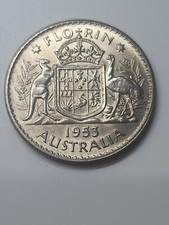 Australian 1953 FLORIN CH UNC