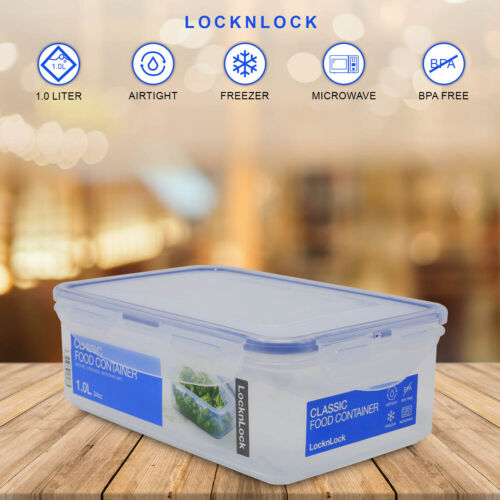 LocknLock 1L High Quality Rectangular Food Storage Durable Airtight Container - Picture 2 of 4