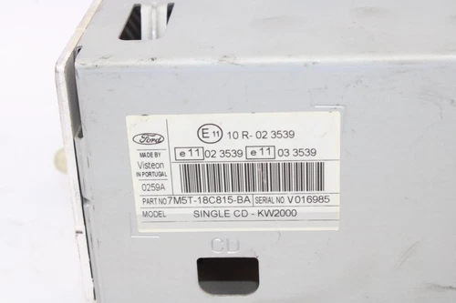 7M5T18C815BA Sistema Audio/Radio Cd para FORD FOCUS BERLINA (CAP) * 1453523 - Imagen 3 de 5