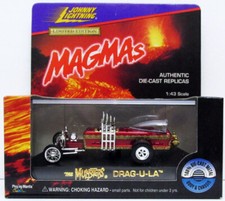96-7 JOHNNY LIGHTNING MAGMAS 1:43 DIE CAST LTD MUNSTERS DRAG-U-LA GEORGE BARRIS