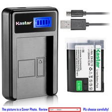 Kastar Battery LCD Charger for Nikon EN-EL15  Nikon 1 V1 Nikon D500 Nikon D600