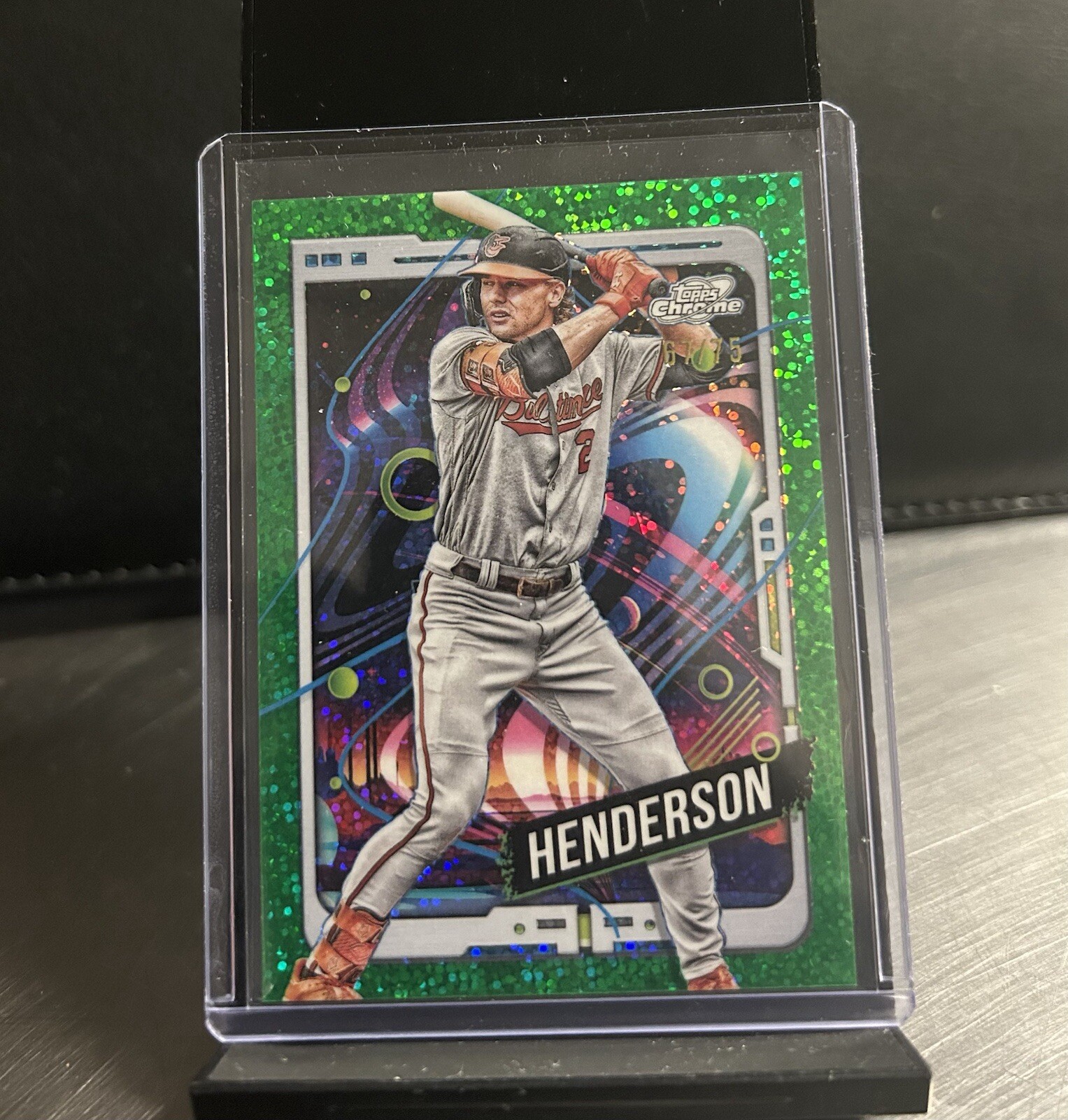 2024 Topps Cosmic Chrome - Green Space Dust Refractor #83 Gunnar Henderson /75