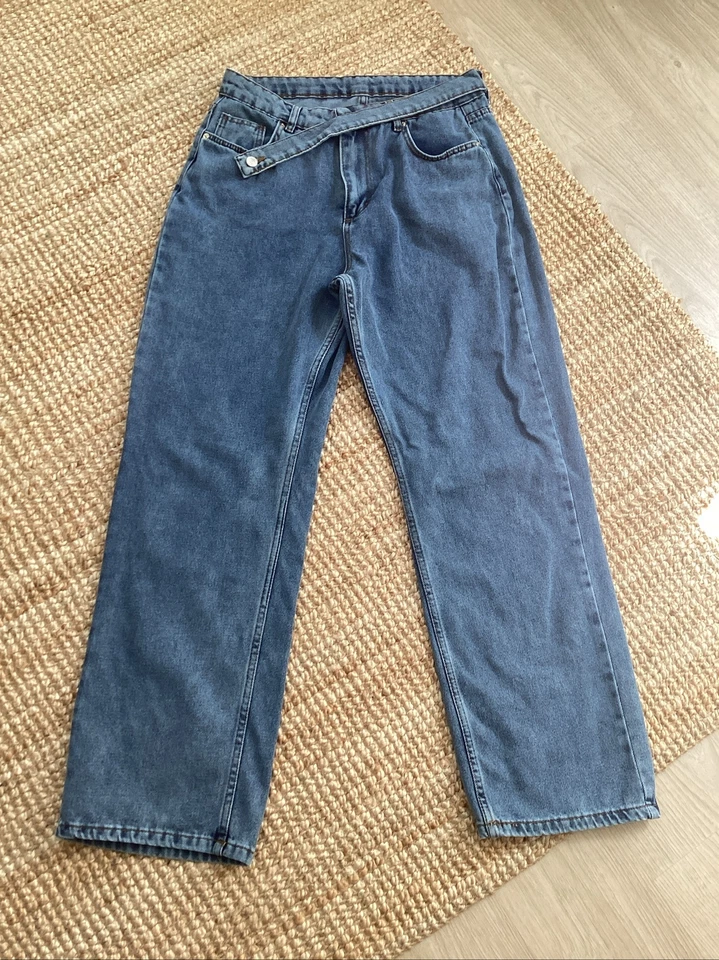 Jean large ZARA taille 42 bleu très bon état - Photo 1/4