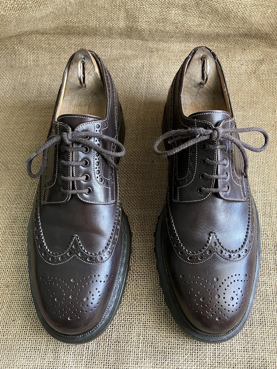 Santoni Brown Leather Oxfords & Derbys Men’s Size 9.5 In Good Condition Santoni Men main image 3
