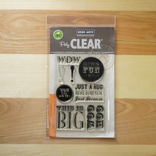 Hero Arts  Poly Clear Stamps  This is Big Clear Stamps  CL570  8 Pc