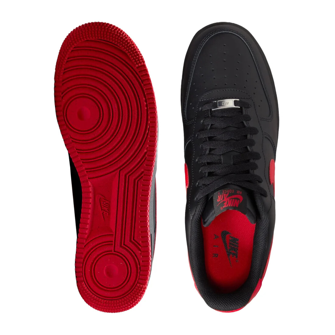 Mens NIKE Air Force 1 Low 07 FJ4146-002 Black/University Red/Black