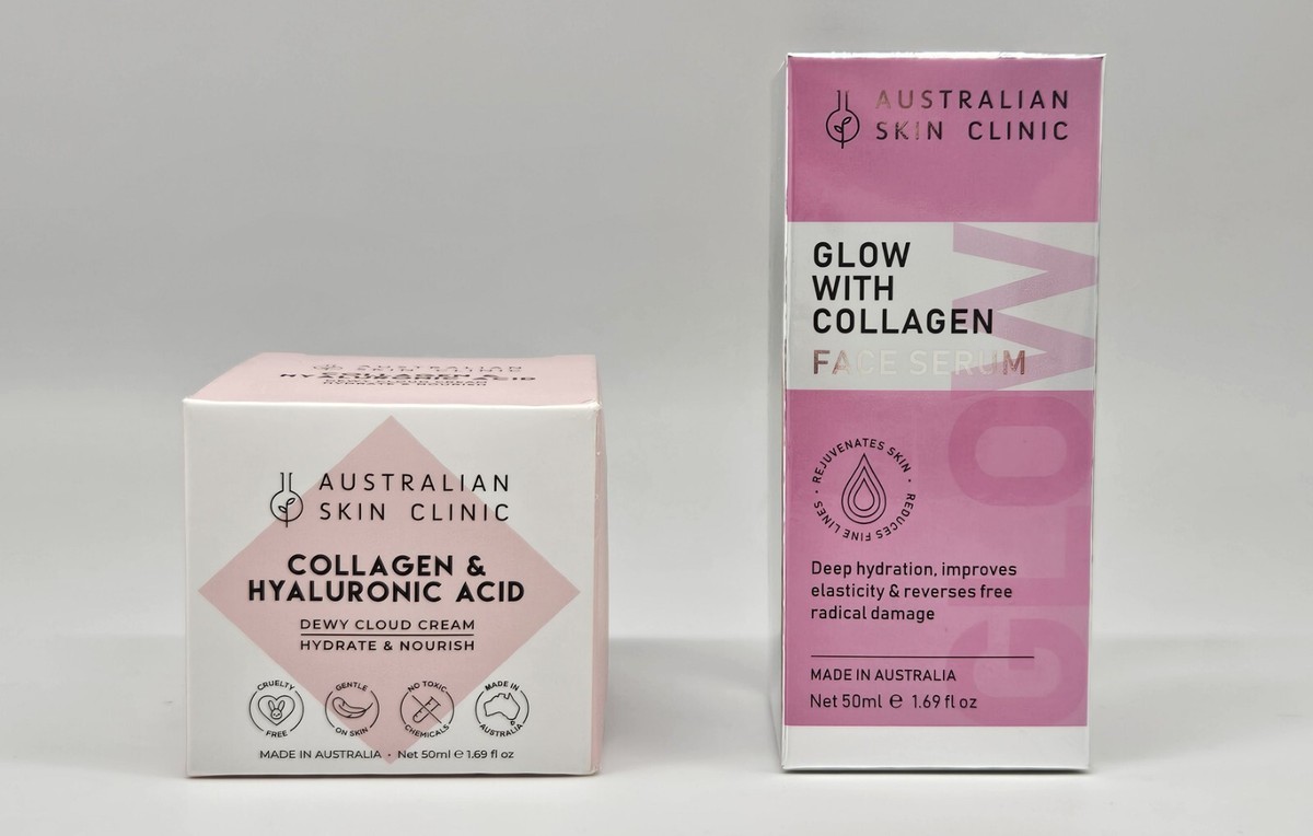 2PC Australian Skin Clinic Collagen Hyaluronic Acid Face