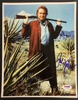 Johnny Cash Signed Photo 8x10 Music Rockabilly Autograph Gun Ring Fire PSA/DNA