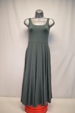 Quince Tencel Jersey Fit & Flare Dark Olive Dress Size XS