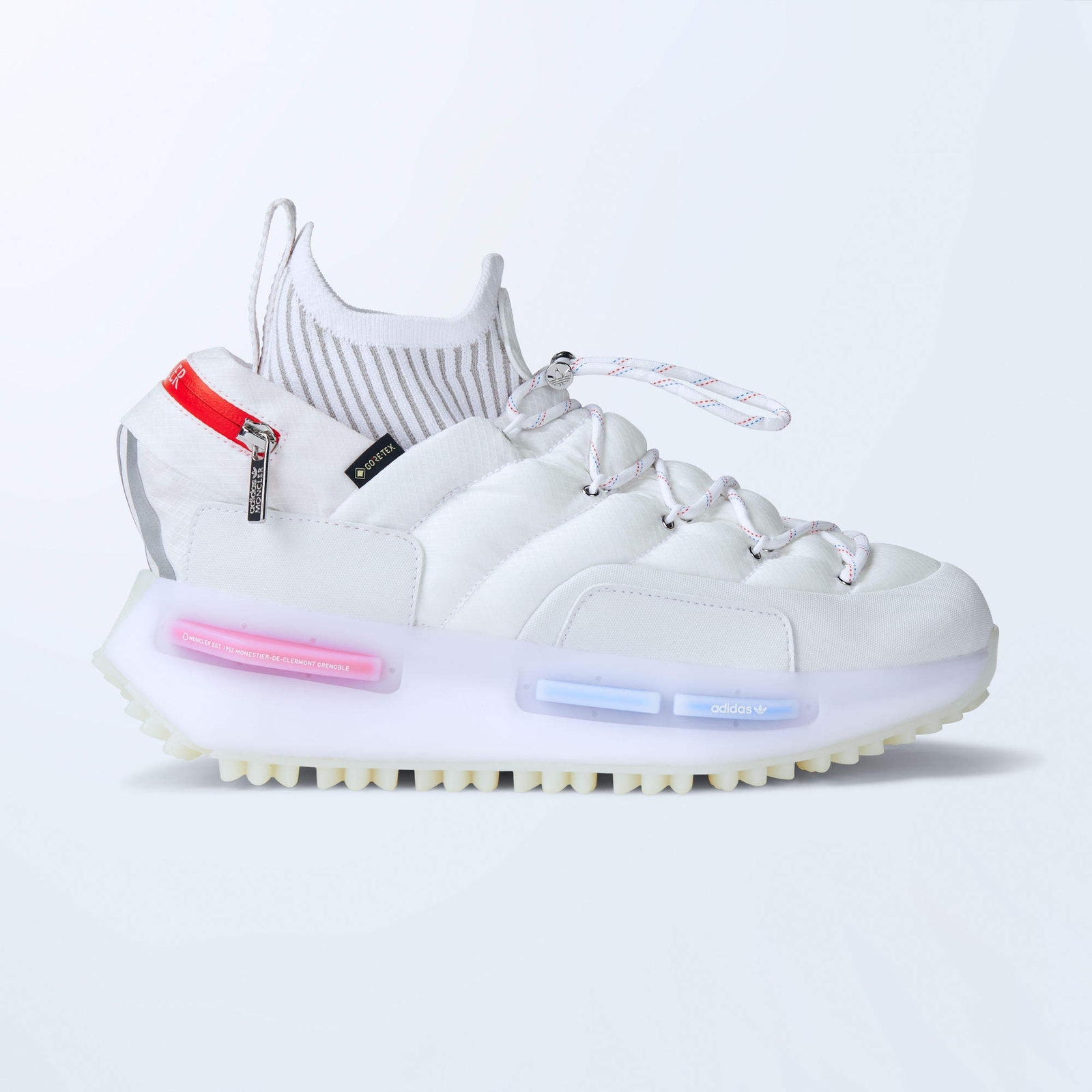 [IG3025] Мужские кроссовки Adidas NMD RUNNER MONCLER CORE БЕЛОГО ЦВЕТА