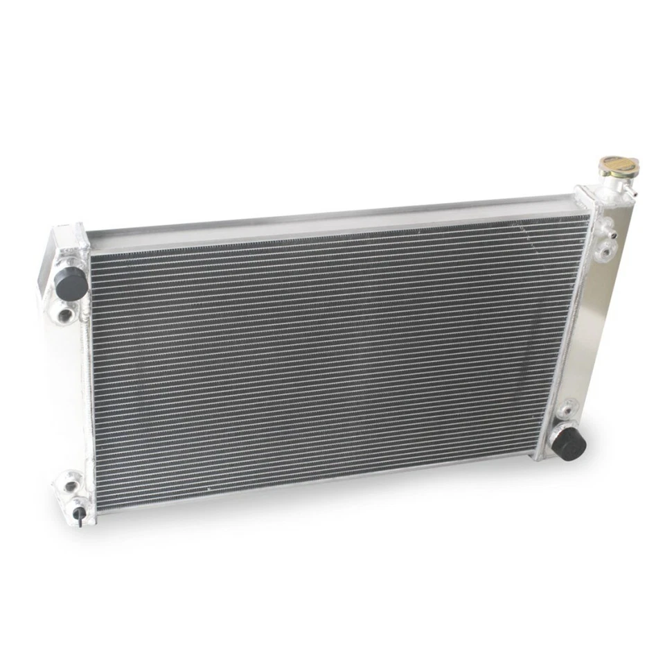 For 88-99 Chevy GMC C/K C1500 C2500 C3500 Suburban AT V8 4ROW Aluminum Radiator - Image 2 of 4