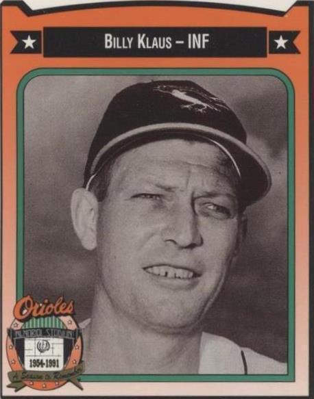 1991 All-Time Baltimore Orioles Team Issue - Billy Klaus #242 - 1 of 1