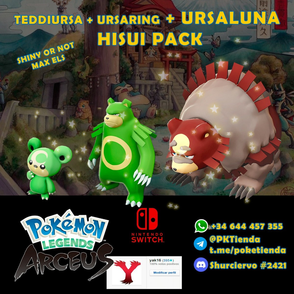 URSALUNA BLOODMOON BATTLE READY 0 SPEED IV QUITE POKEMON SCARLET VIOLET - Foto 6