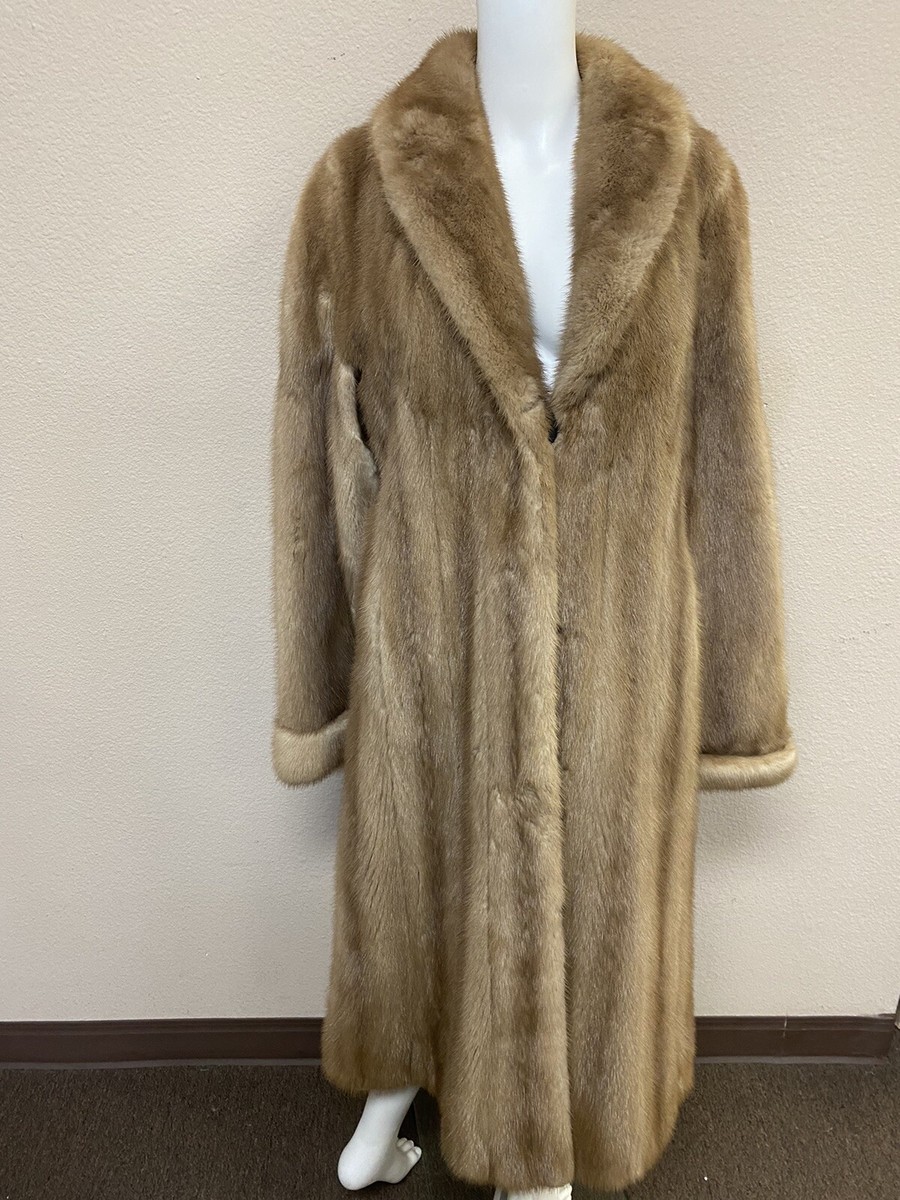 Vintage 1940's Rare Mink/Silk Reversible Full Length Fur Coat