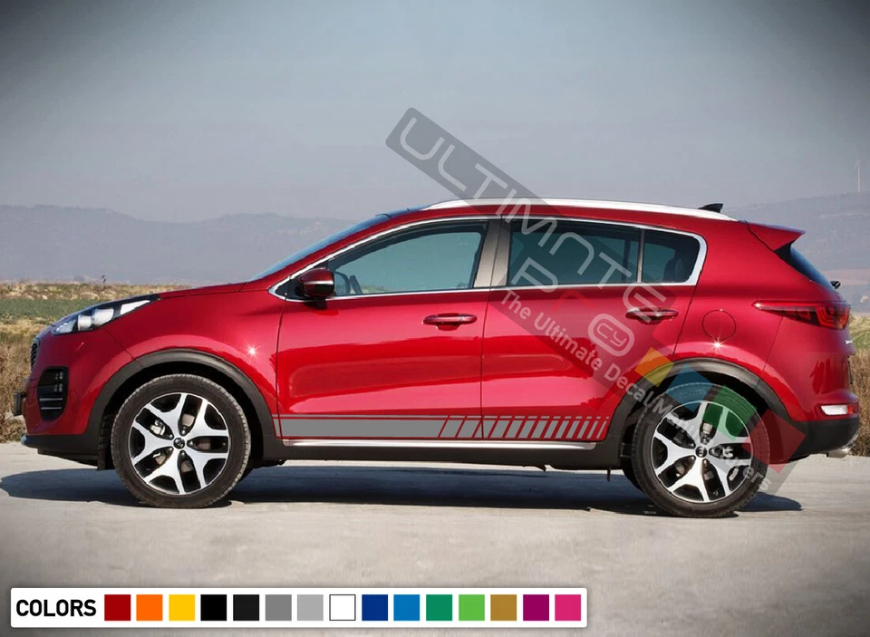 Kit Gráficos Calcomanía Vinilo Rayas para Accesorios Coche Kia Sportage Carreras Foto 4 de 4