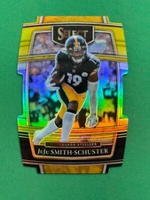 2021 Panini Select Football #29 Juju Smith-Schuster Black and Gold Prizm Die-Cut