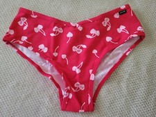Victoria Secret PINK Red Hearts cheeky panties Cherry M