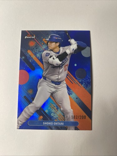 Shohei Ohtani 2025 Topps Finest #16 Blue Refractor /200 Color Match!