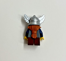 Lego Dwarf orange beard helmet wings Fantasy Era Castle minifigure 7040 cas373