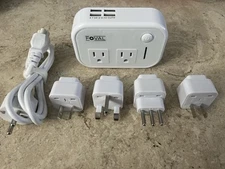 FOVAL  230W Travel Adapter and Power Converter w/ USB Model#SGR-LXC200W-2