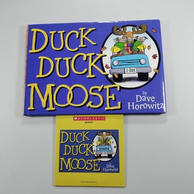 Duck, Duck, Moose by Dave Horowitz Book And Audio CD Children Character
