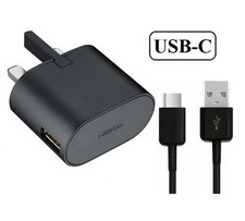 Genuine Nokia Charger UK Plug OR USB-C Cable For Nokia 8 G22 G21 G20 G10 G60 X71