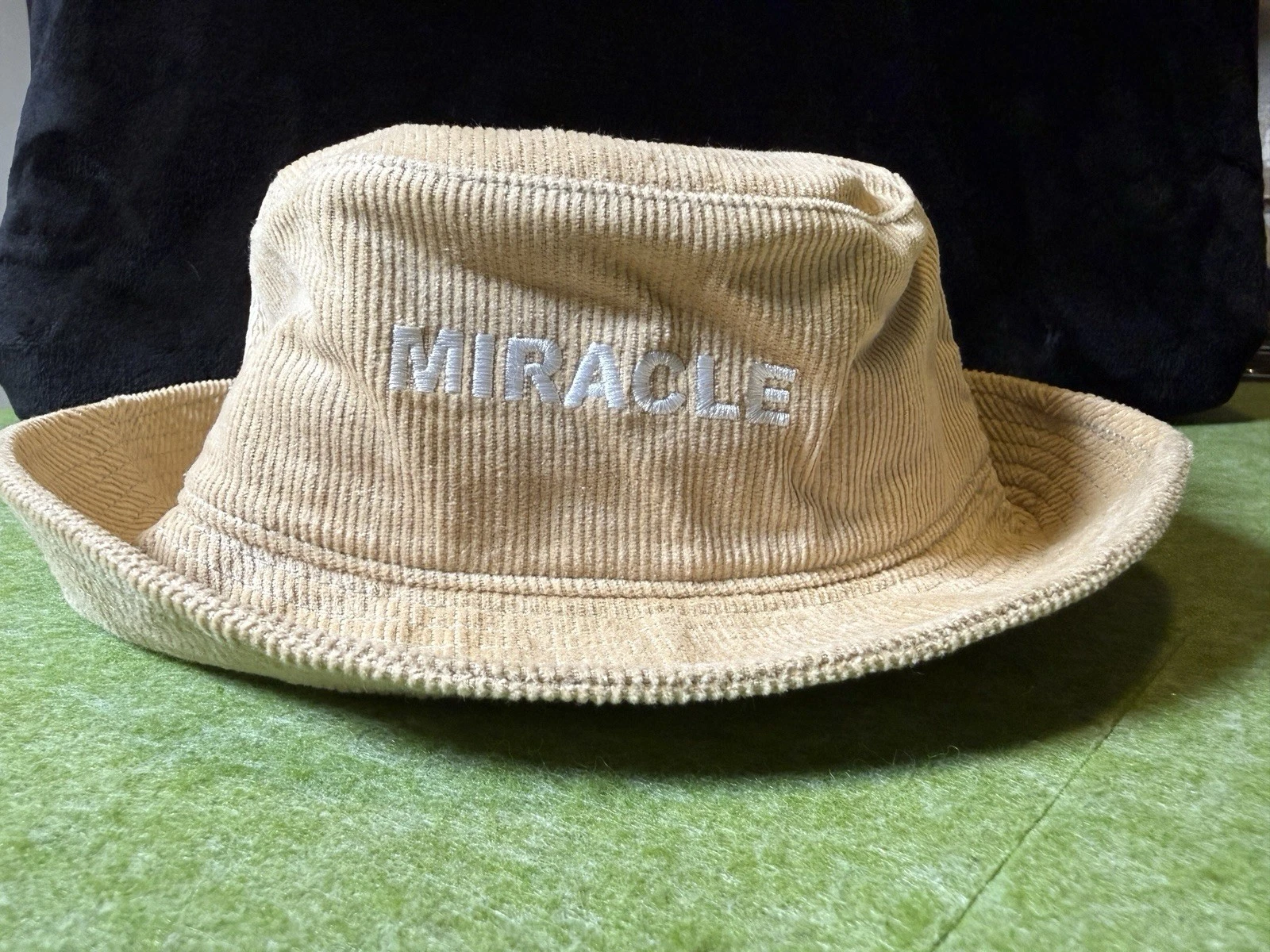 Men's Nahmias Corduroy Tan Bucket Hat "Summerland" Embroidered 100% Cotton