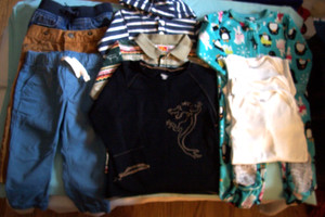 Cat & Jack,,Carter's,,+ Mixed  Boy's 18M L/S Tee's,,Pants,,Footed PJ,,Body-suits