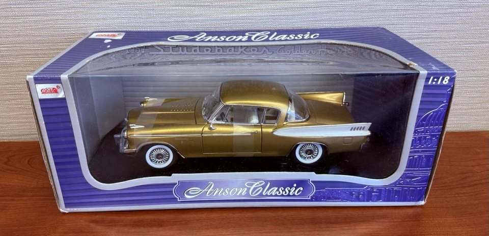 НОВЫЙ винтажный классический коллекционный автомобиль Anson 1957 Studebaker Golden Hawk 1:18 - Изображение 2 из 4