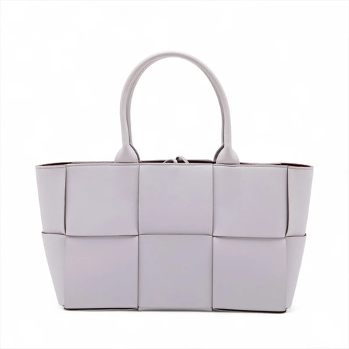 Bottega Veneta Maxi Intrecciato The Arco tote Leather Tote bag Purple