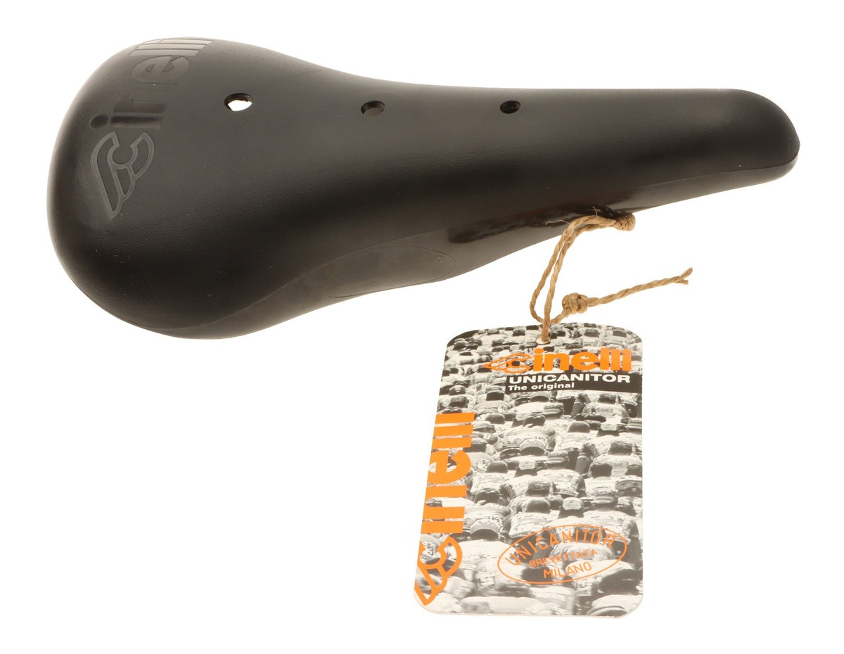 Cinelli Unicanitor Saddle Steel Rails Hard Plastic Shell Black
