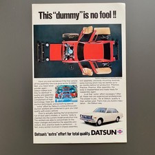 Datsun This dummy is.no fool! Oldtimer 1979 Vintage Ad Werbung Reklame