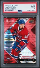 2024 UD ALLURE RED RAINBOW #139 LANE HUTSON PSA 9