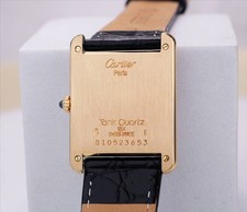 Cartier Watch Tank Louis Cartier 18K Yellow Gold Roman index LM 23mm Quartz 6