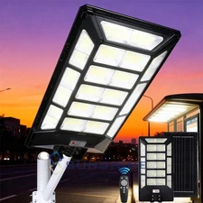 11000W LED Commercial Solar Street Light Outdoor Dusk to Dawn parking lot lights