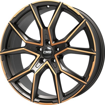 4x Alufelgen CMS C33 Diamant Schwarz Kupfer 8x19 ET40 LK5 114 19 Zoll Felgen Alu
