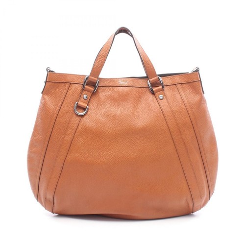 GUCCI Abbey GG Pattern Handbag Bag Leather Brown 268641 Used