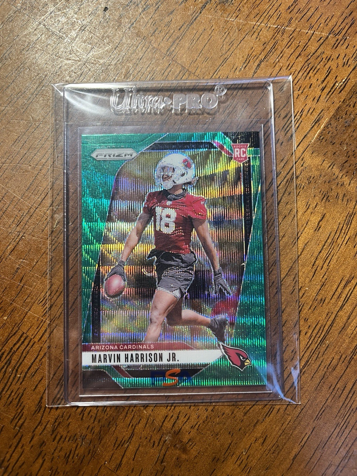 2024 Panini Prizm - Rookies Green Wave Prizm #375 Marvin Harrison Jr. RC