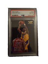 Fleer 1996-97 Kobe Bryant Rookie Card #203 Base Set PSA 8 Lakers. rookie card picture